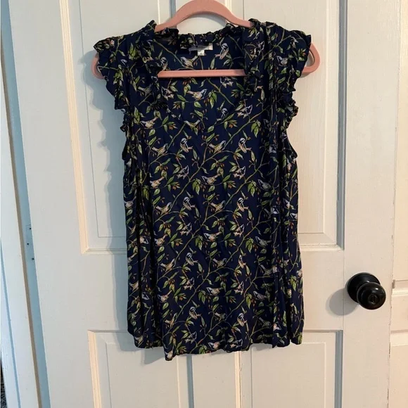 Porridge (Anthropologie) Ruffled Sleeveless Blouse - Picture 6 of 9